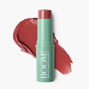 Boomstick Rose Nude ? All-in-One Cream Blush for Cheeks, Eyes & Lips, Long-Wearing, Blendable Makeup Blush Stick for Mature Skin, Cruelty-Free Lip Cheek Tint with Skincare Benefits