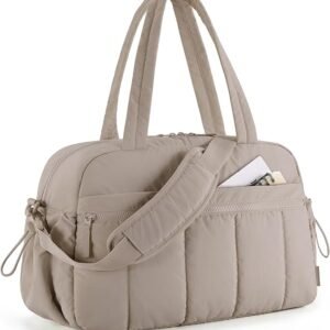 BAGSMART Gym Bag for Women, Duffle Bag for Travel with Wet Pocket, Lightweight Carry on Weekender Duffel, Water Resistant
