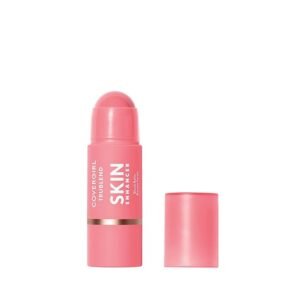 COVERGIRL Trublend Skin Enhancer Blush Balm Stick, Vegan Formula, Easy to Use, Glides on Effortlessly, Non-Greasy, Doesn't Crease - 200 Pink Sprinkle (Bright, Warm Pink)