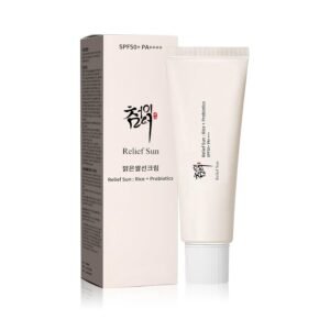 Organic Korean sunscreen SPF50+, PA++++ Riceand Probiotics | Korean Skin Care Solution for All Skin TypesNourishing Skin Protection and UV Def(1PCS)
