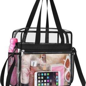 Oraben Clear Tote Bag Clear Bag Stadium Approved 12x6x12 Stadium Bag for Work, Sports Games,Gym