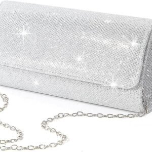 lovyoCoCo Evening Bag Clutch Purses for Women Ladies Sparkling Party Handbag Wedding Bag