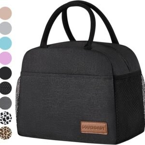 douyadady Lunch Bag Women/Men Lunch Box Women/Men (black)