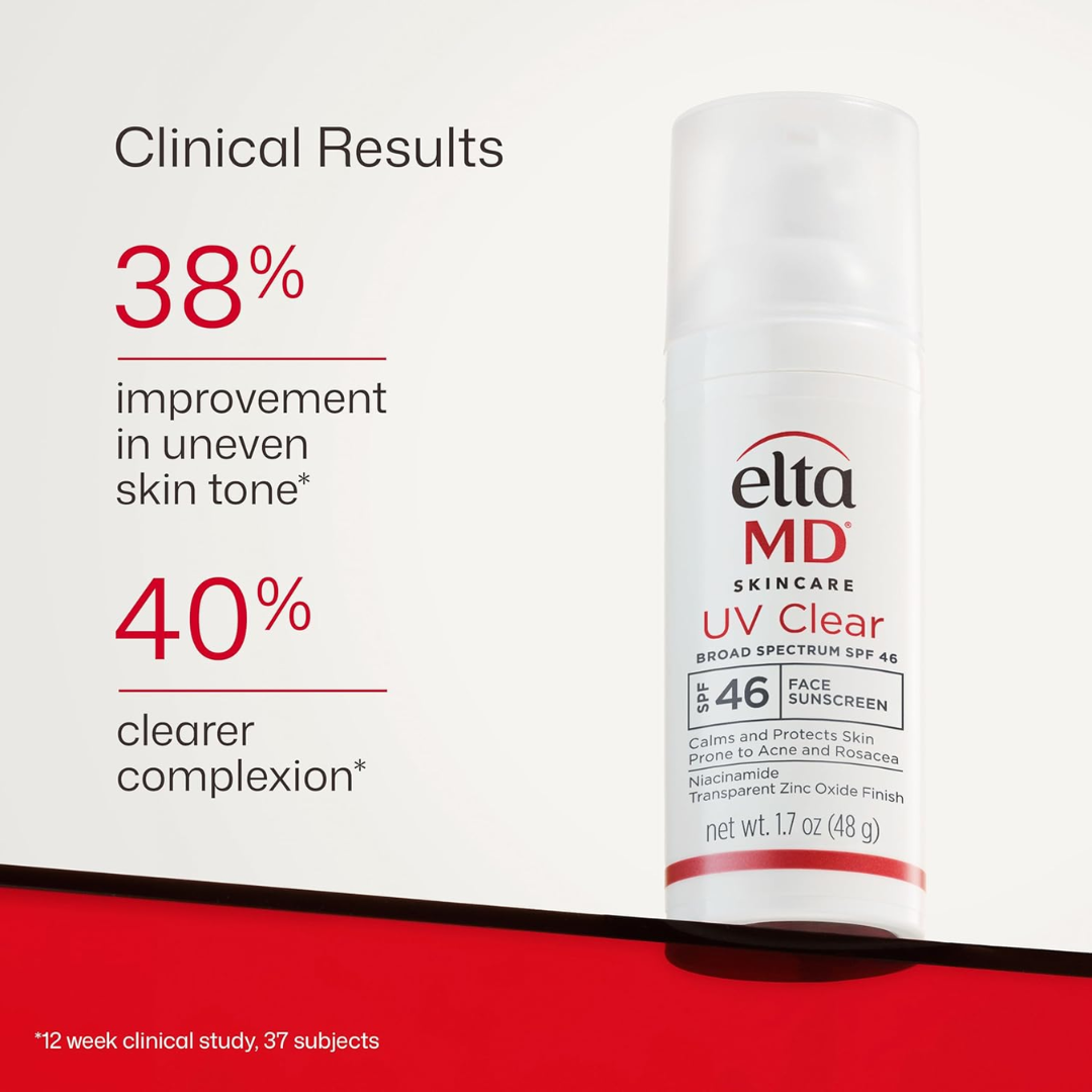 EltaMD UV Clear Sunscreen SPF for acne-prone and sensitive skin lightweight oil free formula