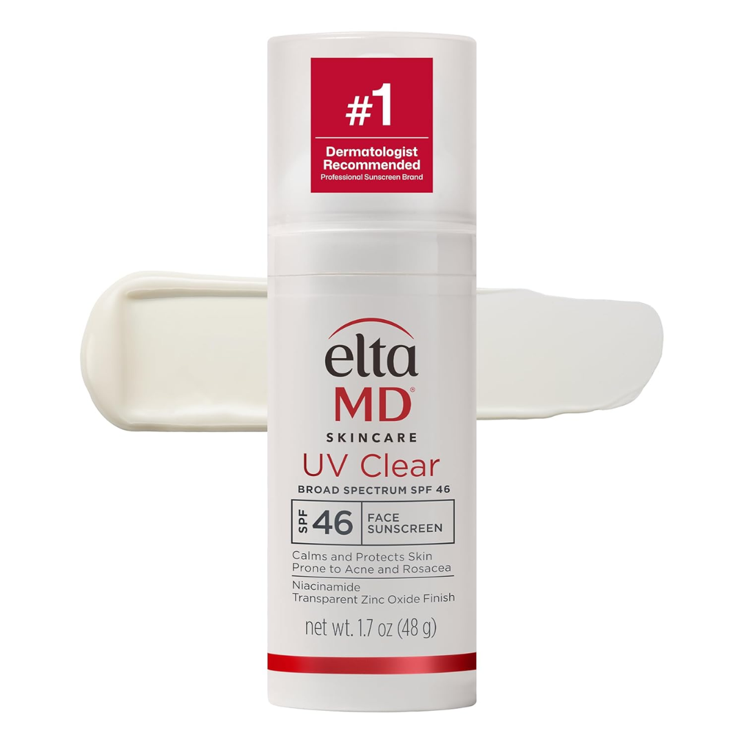 EltaMD UV Clear Sunscreen SPF for acne-prone and sensitive skin lightweight oil free formula