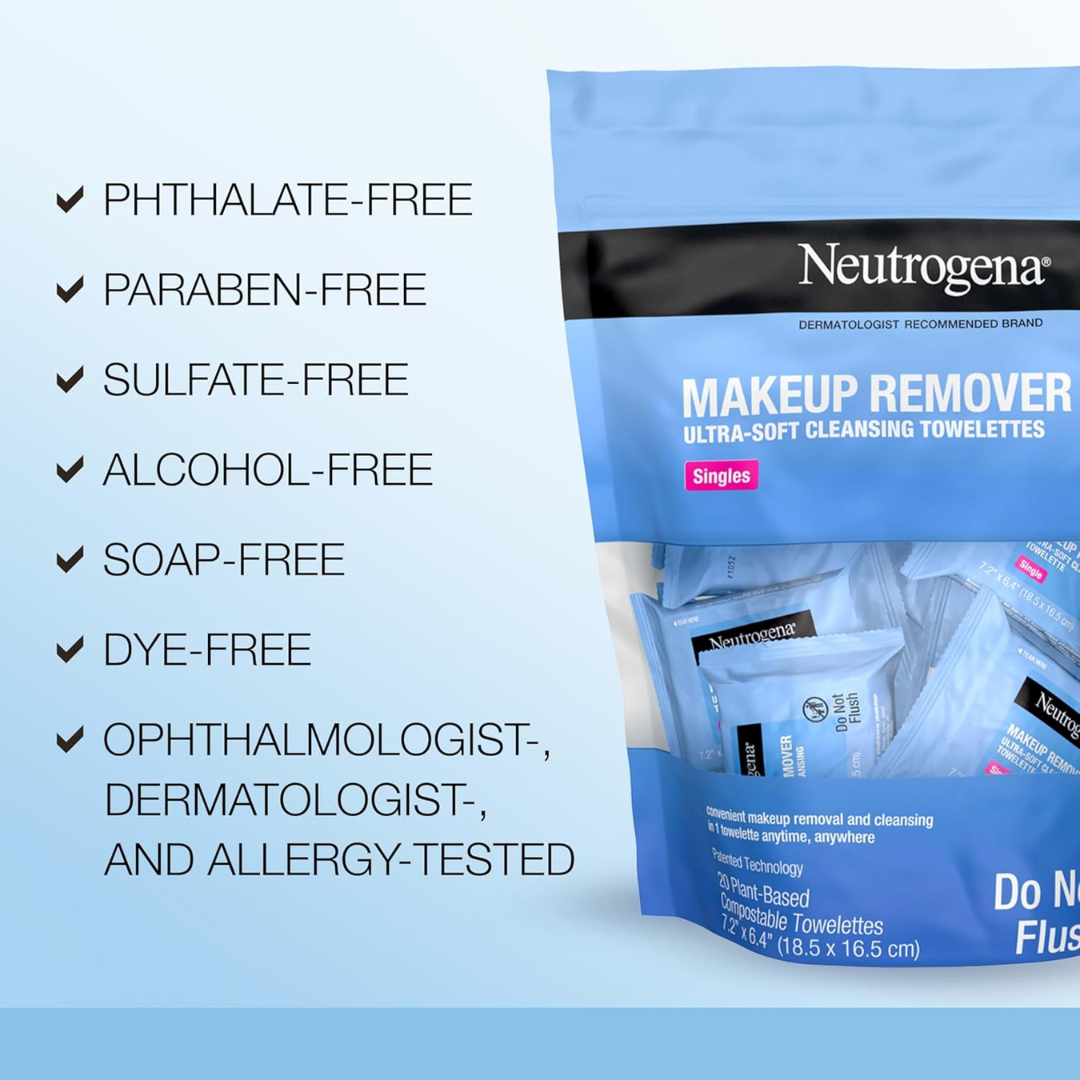 Neutrogena Makeup Remover Wipes for Gentle Deep Cleansing - Image 3
