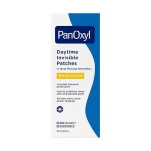 PanOxyl Daytime Invisible Patches, Dermatologist-Recommended Brand, Help Manage Blemishes, Unclog Pores and Exfoliate with Salicylic Acid, 20 Large and 20 Small Patches, Latex-Free, 40ct