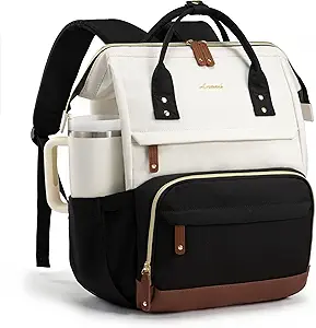 LOVEVOOK Laptop Backpack for Women, 15.6 Inch Work Business Backpacks Purse With Large Capacity, Waterproof Nurse Bag College Bookbag for School, Waterproof Casual Daypack for Travel