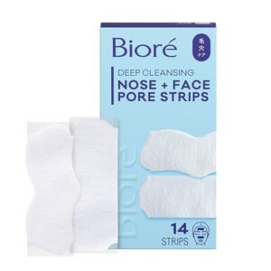 Bior? Nose+Face Blackhead Remover Strips, Deep Cleansing Strips for Nose, Chin, or Forehead, Instant Blackhead Removal and Pore Unclogging, Oil-free, Non-Comedogenic Use, 14 Count