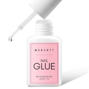 Makartt Super Strong Nail Glue for Press ons: Acrylic Nail Tips-Fake Nails-Salon Quality, No UV Needed, Brush On, Quick Dry, Easy Application Durable & Long-Lasting Fast Glue False Nails, Hema Free